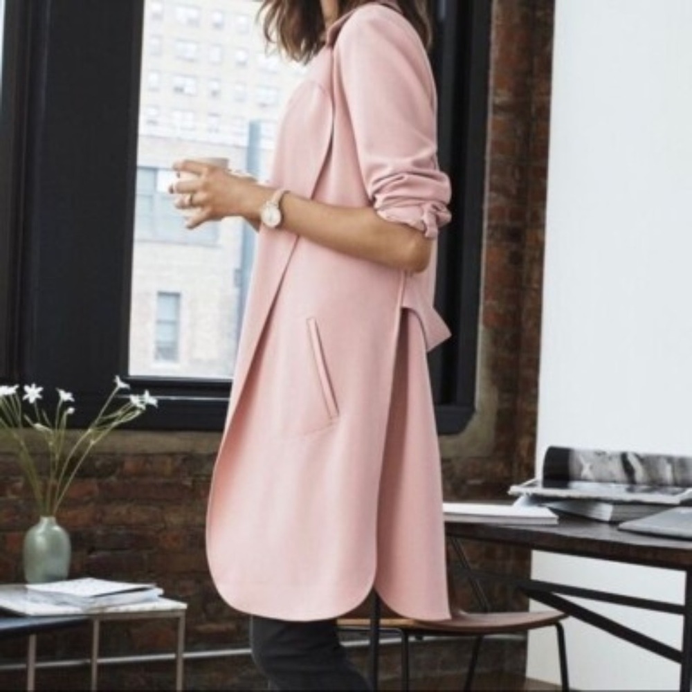 Soft Blush Draped Open Front Jack 7th Avenue Design Studio by New York & Company